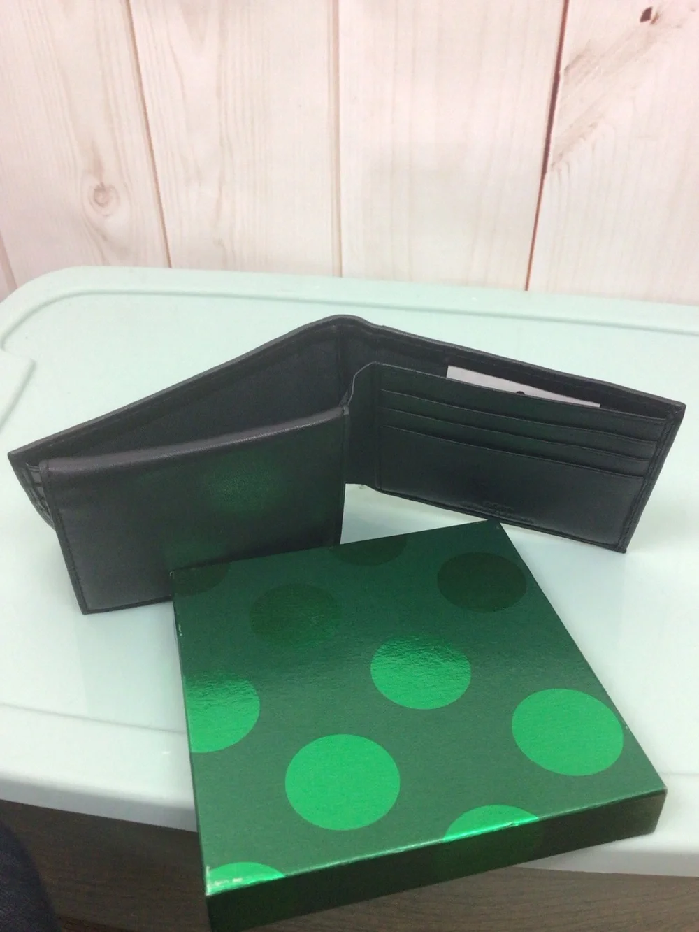 Dopp Collection Black Leather Bifold Wallet